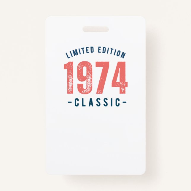 Badges 1974 ID badge (Front)