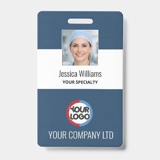 badges business personnel staff employee ID badge (Front)