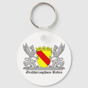 Badischer Greif mi Schrift Großherzogtum Baden Key Ring