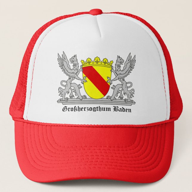 Badischer Greif with writing Grand Duchy of Baden Trucker Hat (Front)