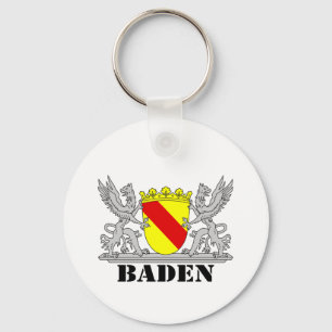 Badisches Wappen Badischer Greif mi Schrift Baden Key Ring
