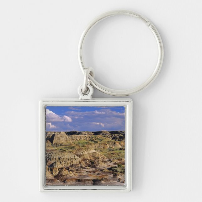 Badlands at Dinosaur Provincial Park in Alberta, 2 Key Ring (Front)