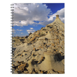 Badlands at Dinosaur Provincial Park in Alberta, 3 Spiral Notebook