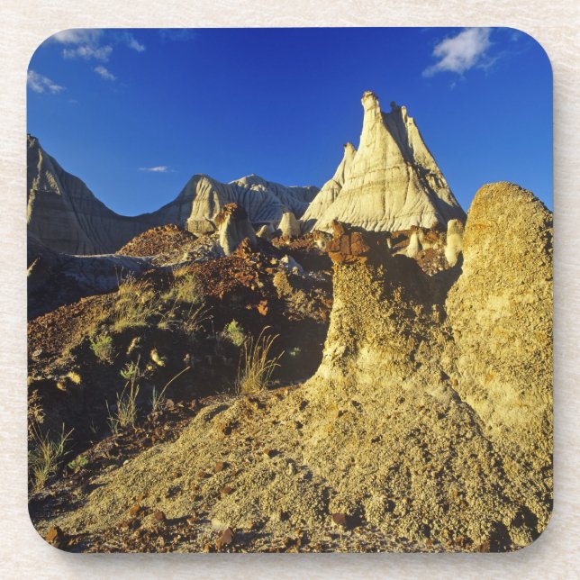 Badlands formations at Dinosaur Provincial Park 2 Coaster (Front)