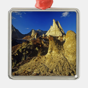 Badlands formations at Dinosaur Provincial Park 2 Metal Tree Decoration