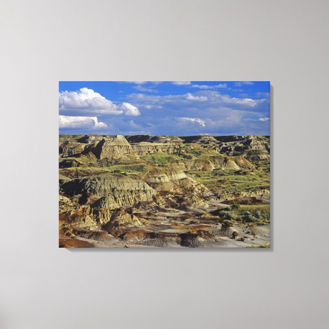 Badlands formations at Dinosaur Provincial Park 4 Canvas Print (Front)