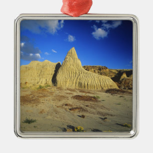 Badlands formations at Dinosaur Provincial Park 7 Metal Tree Decoration