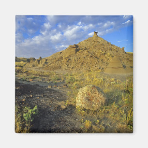 Badlands formations at Dinosaur Provincial Park Magnet