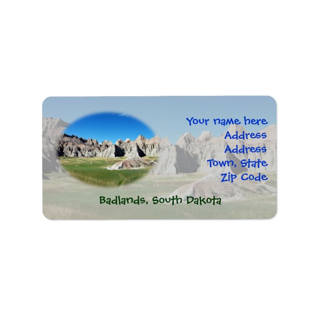 Badlands Label (Front)