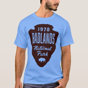 Badlands National Park Buffalo Arrowhead Brown T-Shirt
