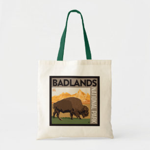 Badlands National Park Buffalo Tote Bag