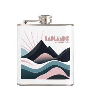 Badlands National Park Coloured Hills Hip Flask