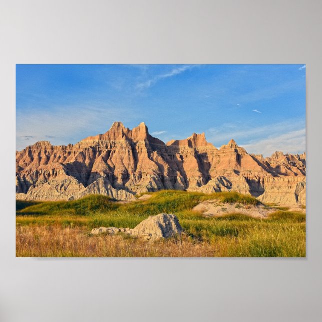 Badlands National Park, Evening Poster (Front)