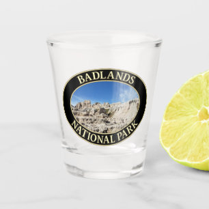 Badlands National Park in South Dakota Shot Glass