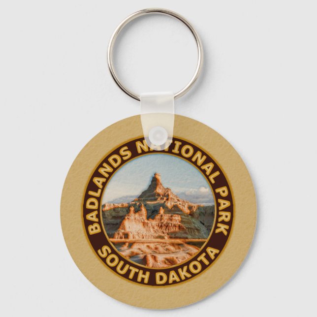 Badlands National Park Key Ring (Front)