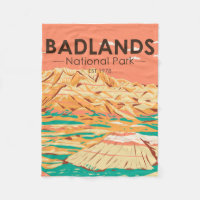 Badlands National Park Landscape Vintage