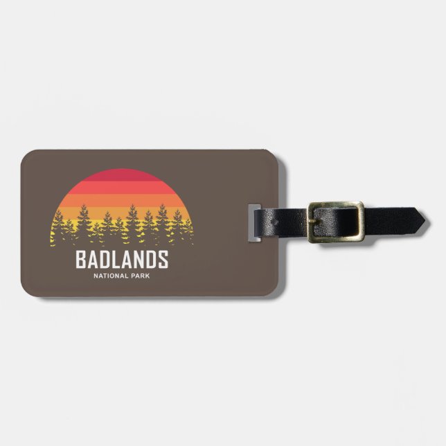 Badlands National Park Luggage Tag (Front Horizontal)
