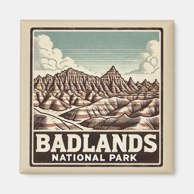 Badlands National Park  Magnet (Front)