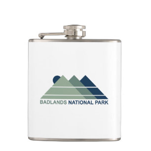Badlands National Park Mountain Sun Hip Flask