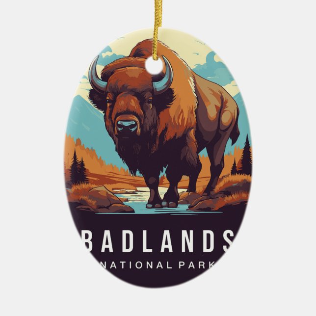 BADLANDS NATIONAL PARK ORNAMENT (Front)