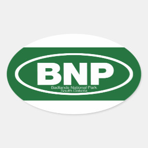 Badlands National Park Oval Sticker