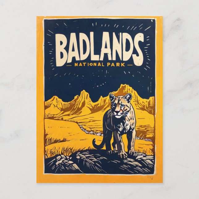 Badlands National Park  Postcard (Front)