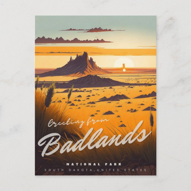 Badlands National Park Postcard (Front)