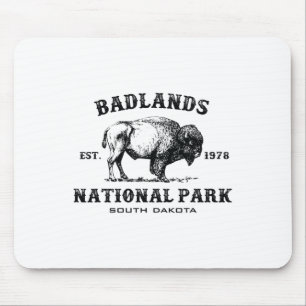 Badlands National Park South Dakota American Bison Mouse Pad
