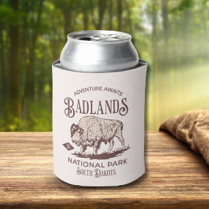 Badlands National Park South Dakota Funny Travel Can Cooler