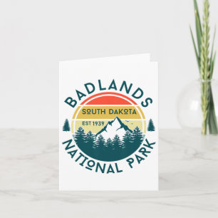 Badlands National Park South Dakota Hiking Nature Card