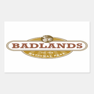 Badlands National Park South Dakota Rectangular Sticker