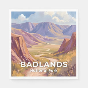 Badlands National Park South Dakota Travel Art Napkin