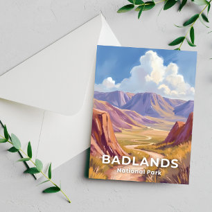 Badlands National Park South Dakota Travel Card