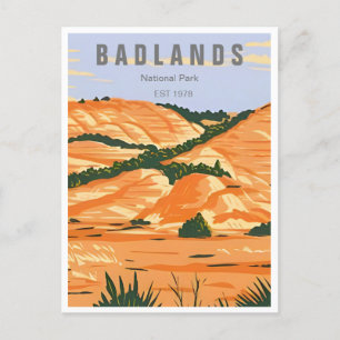 Badlands National Park South Dakota Vintage Postcard