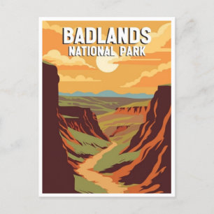 Badlands National Park South Dakota Vintage Postcard