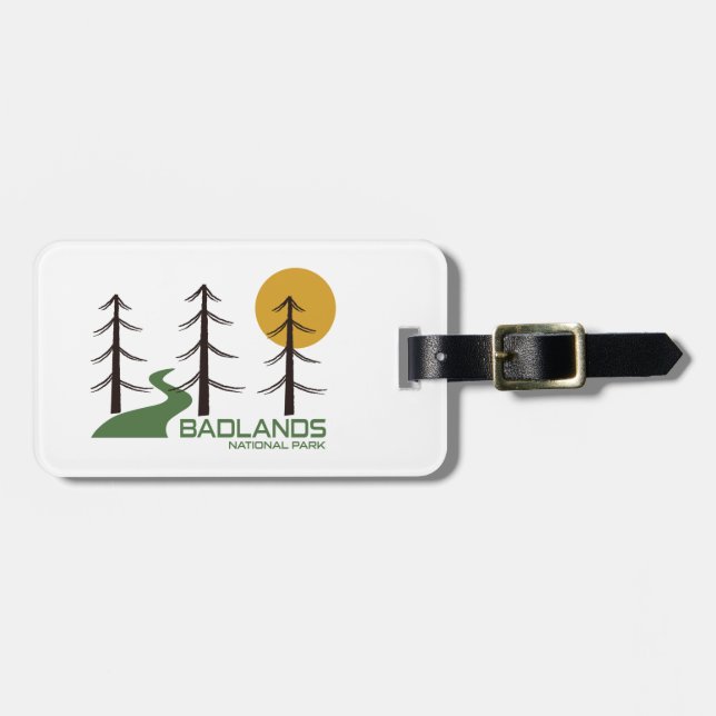 Badlands National Park Trail Luggage Tag (Front Horizontal)