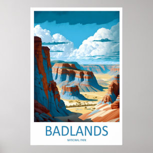 Badlands National Park Travel Print Wall Art