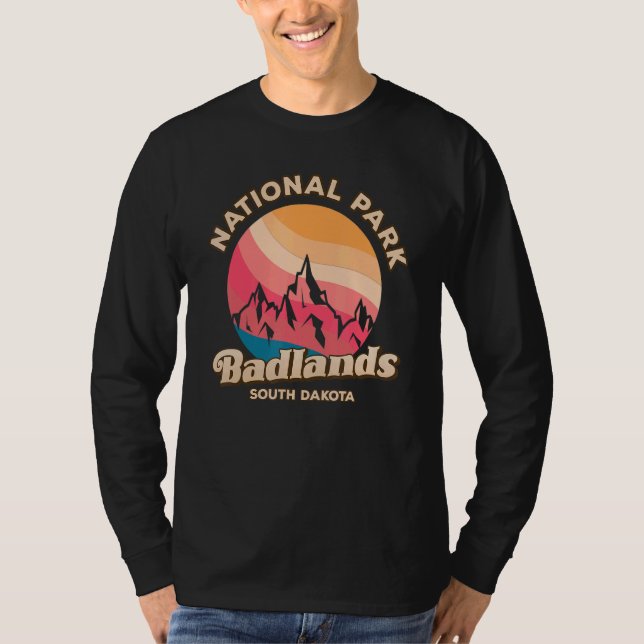 Badlands National Park USA Design T-Shirt (Front)