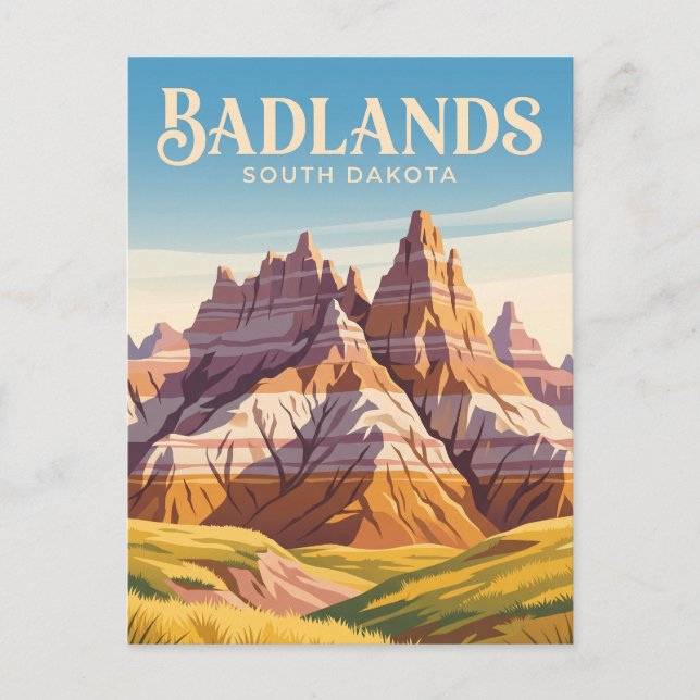 Badlands National Park USA Postcard (Front)