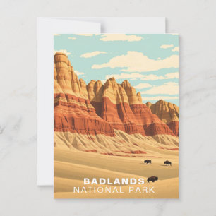 Badlands National Park USA South Dakota Postcard