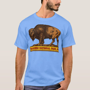 Badlands National Park Vintage Buffalo Souvenir T-Shirt