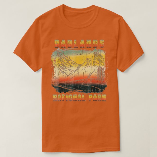 Badlands National Park  Vintage tee  (Design Front)