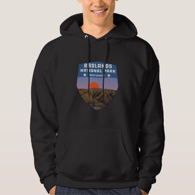 Badlands national park wilderness south dakota hoodie (Front)