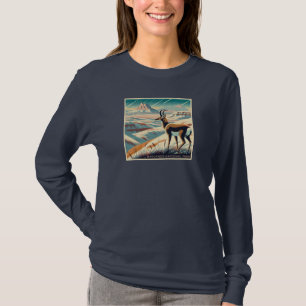 Badlands National Park Winter Souvenir Gift Long  T-Shirt