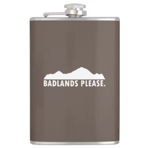 Badlands Please Hip Flask
