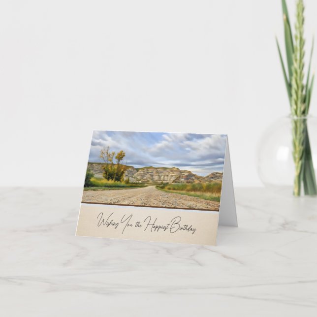 Badlands Scene - Birthday Card (Front)