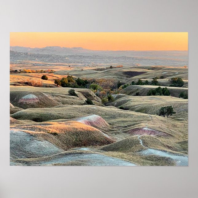 Badlands Sunset Poster (Front)