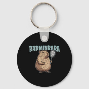 Badminbara Shuttle Racquet - Team Badminton Capyba Key Ring