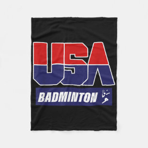Badminton 2021 Usa  Fleece Blanket