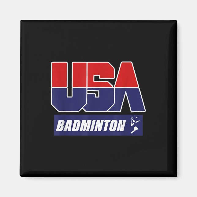 Badminton 2021 Usa  Magnet (Front)